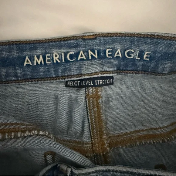 American Eagle Light Blue square pocket Jeans- 16 - Picture 6 of 7